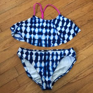 Blue tie Dye swimsuit